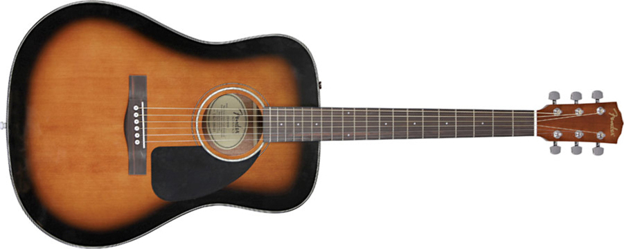 Fender Cd-60 - Sunburst - Acoustic guitar & electro - Main picture