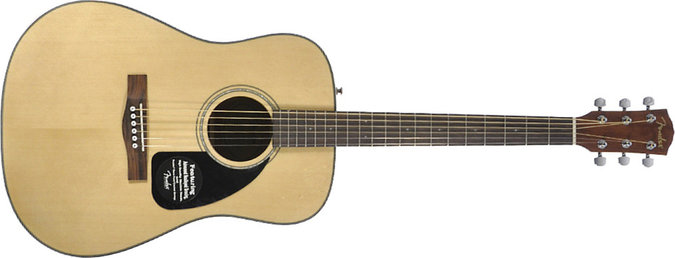 Fender Cd60 V2 Dreadnought Natural Gloss - Acoustic guitar & electro - Main picture