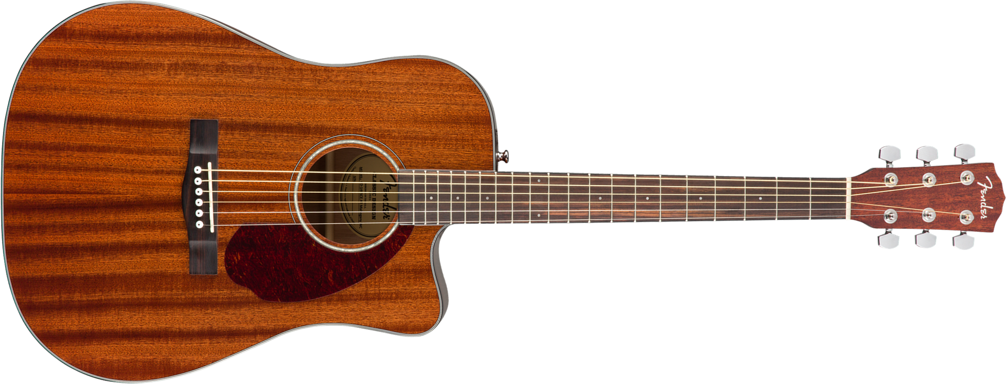 Fender Cd140sce All-mahogany Classic Design Dreadnought Cw Tout Acajou Wal - Natural - Folk guitar - Main picture