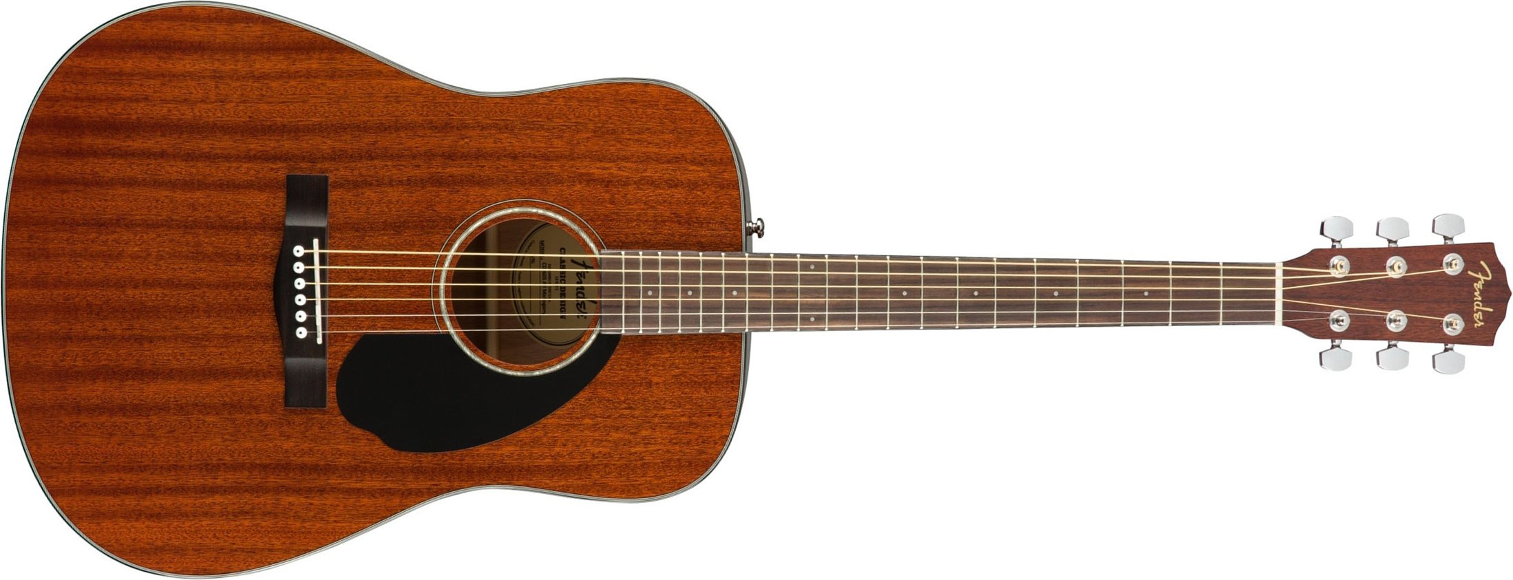 Fender Cd60s Dreadnought Tout Acajou Wal - Natural - Folk guitar - Main picture