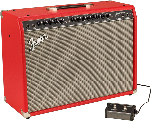 Fender Champion 100 Fsr 100w 2x12 Red - Electric guitar combo amp - Main picture