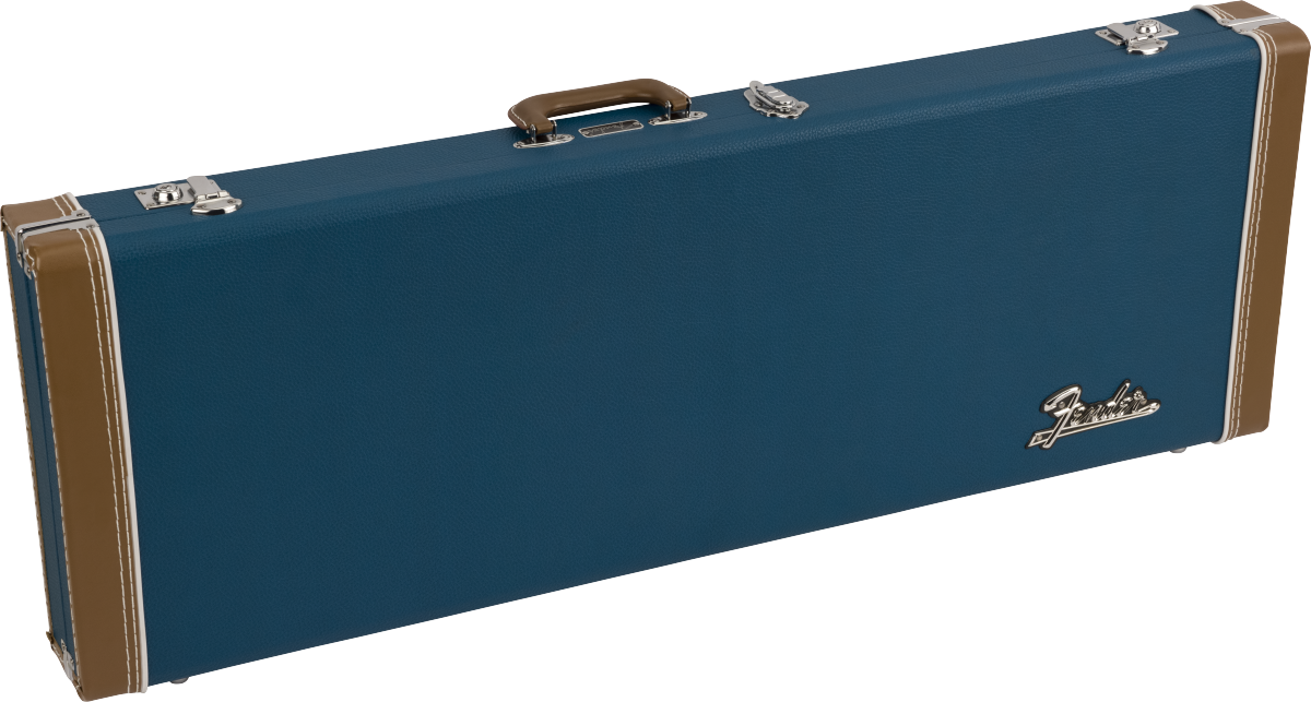 Fender Classic Wood Strat/tele Electric Guitar Case Bois Lake Placid Blue - Electric guitar case - Main picture