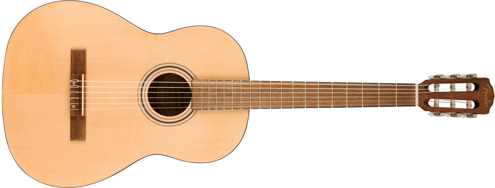 Fender Cn30wn Wide Neck  Nylon 4/4 Classic Design Epicea Okoume Noy - Natural - Classical guitar 4/4 size - Main picture
