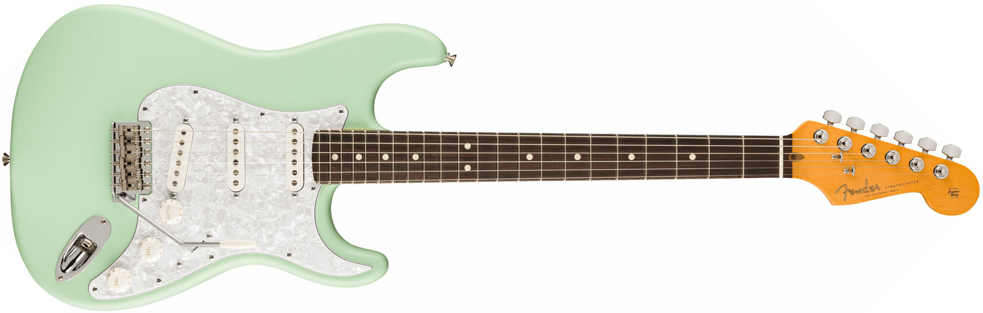 Fender Cory Wong Strat Ltd Signature Usa Stss Trem Rw - Surf Green - Str shape electric guitar - Main picture