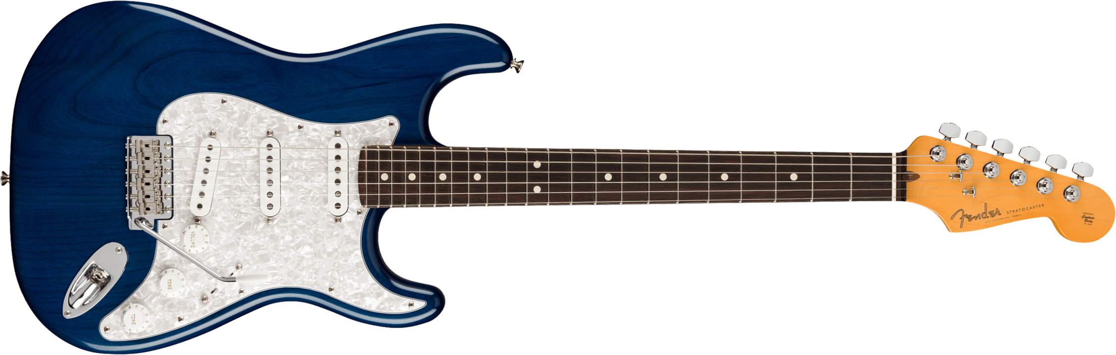 Fender Cory Wong Strat Signature Usa 3s Trem Rw - Sapphire Blue Transparent - Str shape electric guitar - Main picture