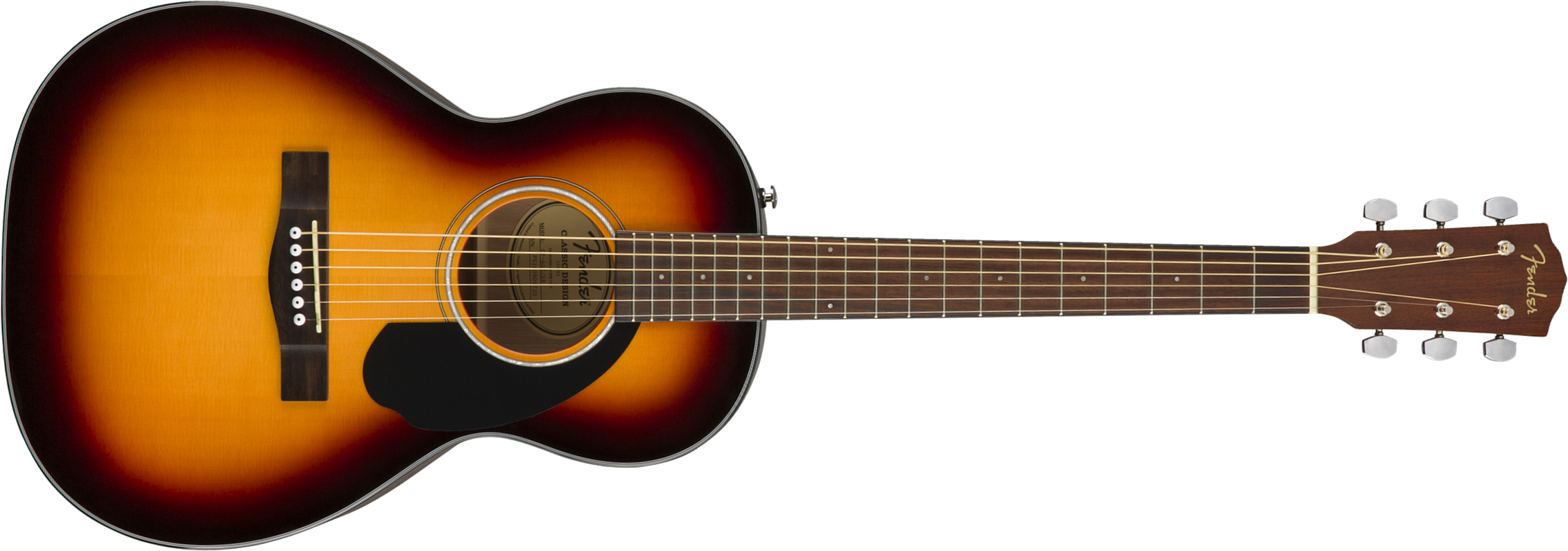 Fender Cp-60s Parlor Epicea Acajou Wal - 3-color Sunburst - Acoustic guitar & electro - Main picture