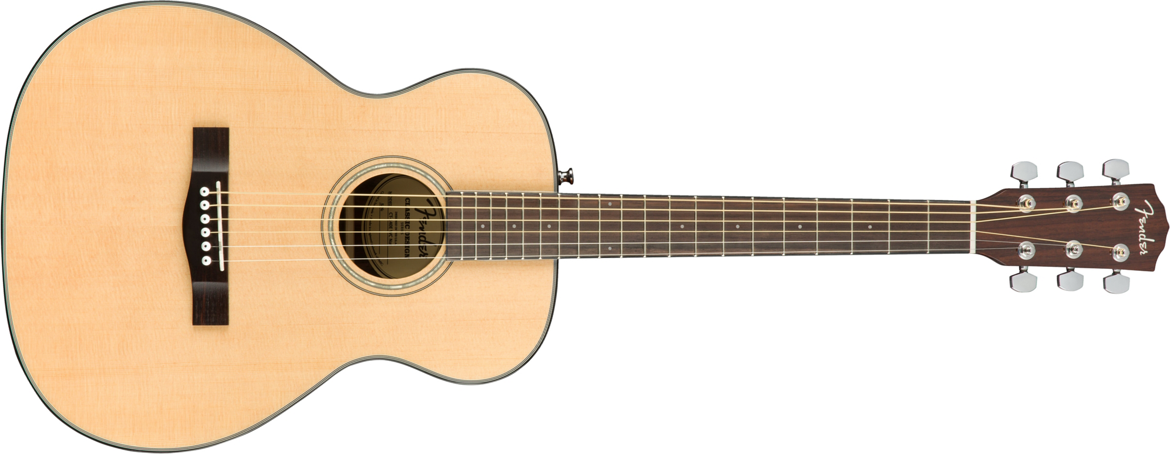 Fender Ct-140se Classic Design Travel Epicea Acajou +etui - Natural - Travel acoustic guitar - Main picture