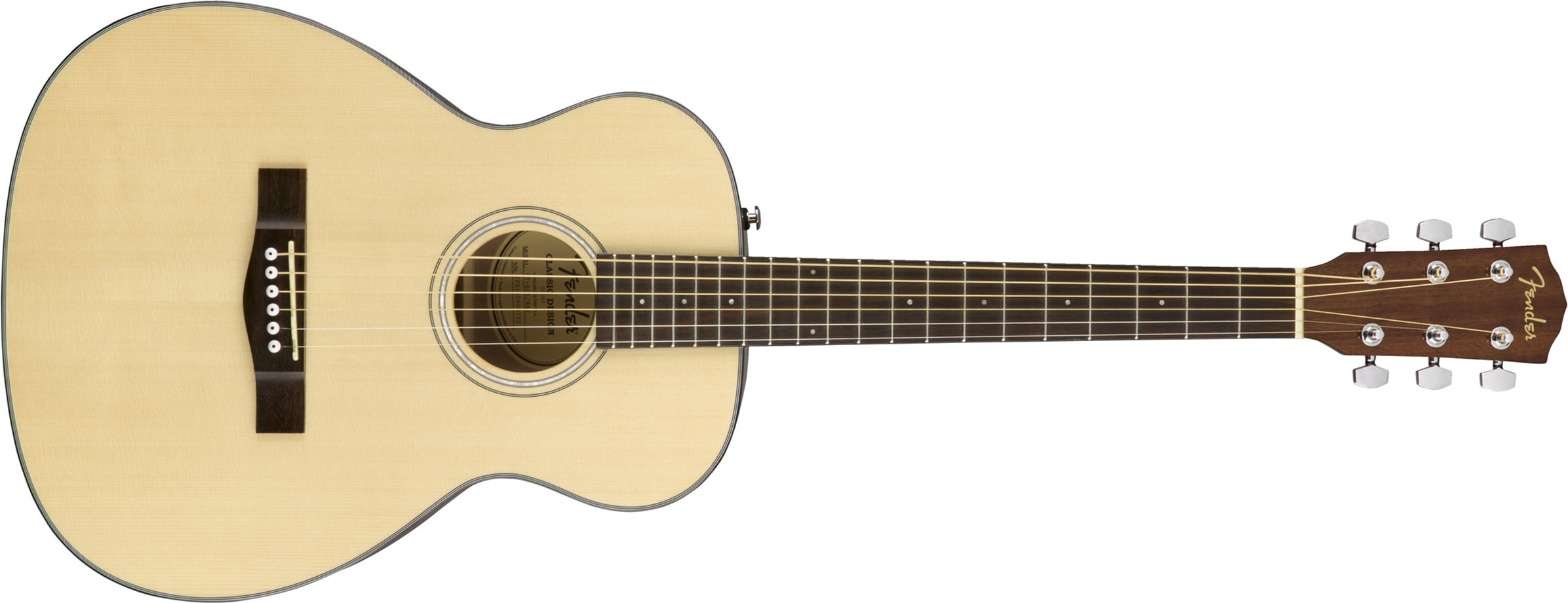 Fender Ct-60s Classic Design Travel Epicea Acajou - Natural - Travel acoustic guitar - Main picture