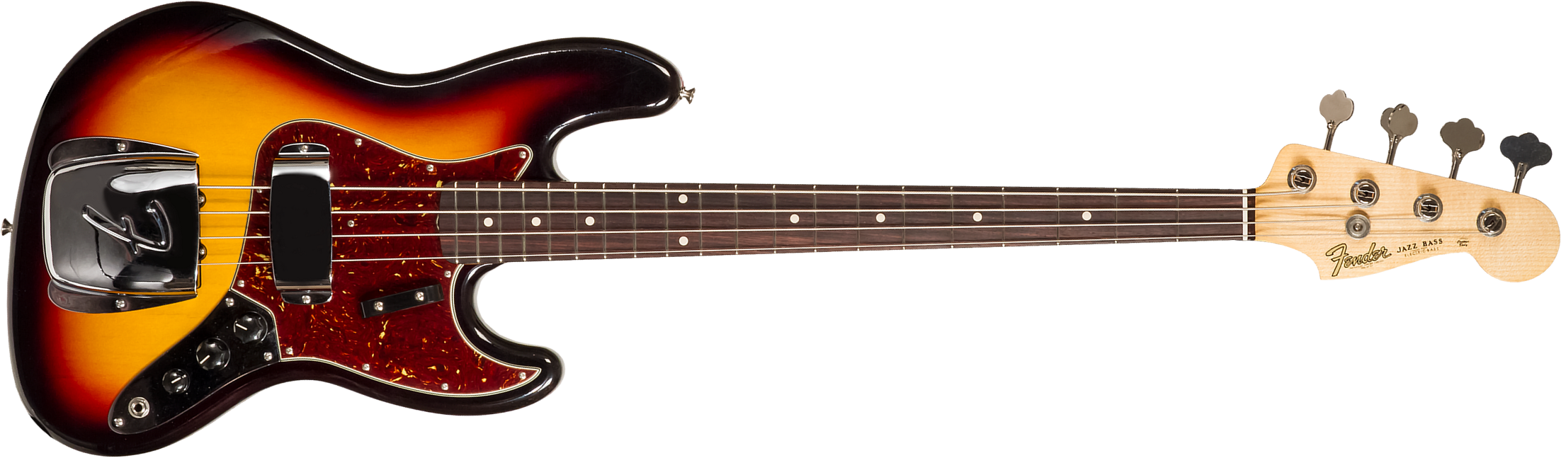 Fender Custom Shop Jazz Bass 1964 Rw #r129293 - Closet Classic 3-color Sunburst - Solid body electric bass - Main picture