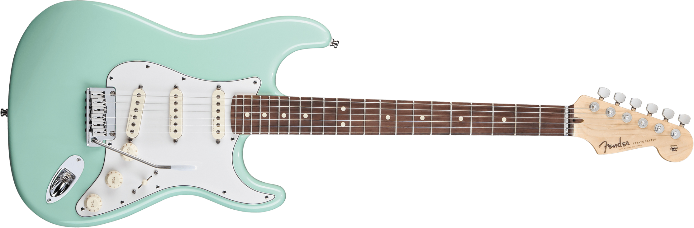 Fender Custom Shop Jeff Beck Strat 3s Trem Rw - Nos Surf Green - Str shape electric guitar - Main picture