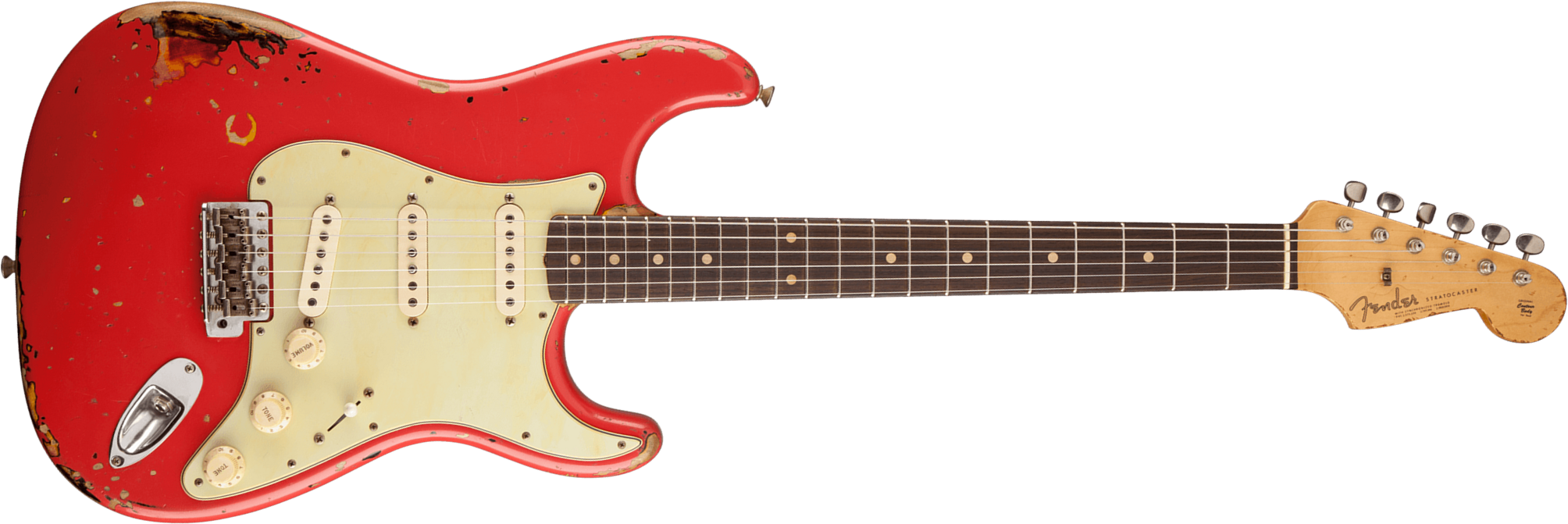 Fender Custom Shop Michael Landau Strat 1963 Signature Trem 3s #r133864 - Relic Fiesta Red O. 3-color Sunburst - Str shape electric guitar - Main pict