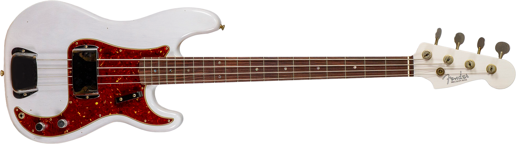 Fender Custom Shop Precision Bass 1960 Rw #r140276 - Journeyman Relic White Blonde - Solid body electric bass - Main picture