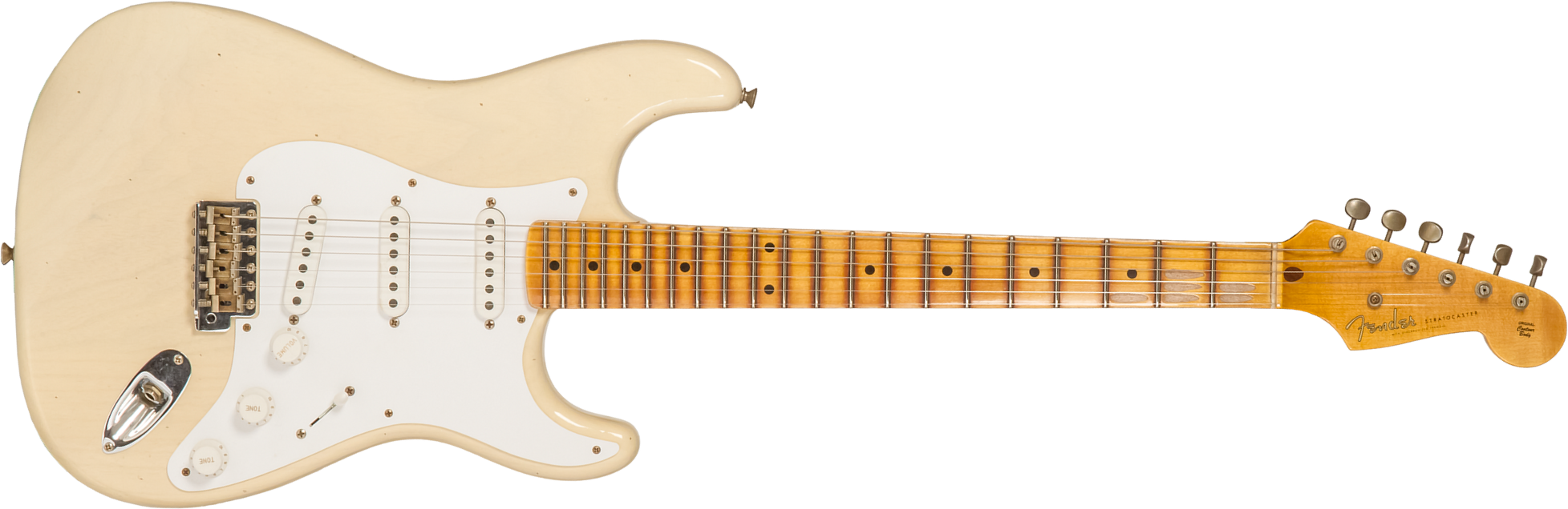 Fender Custom Shop Strat 1954 70th Anniv. 3s Trem Mn #xn4159 - Journeyman Relic Vintage Blonde - Str shape electric guitar - Main picture