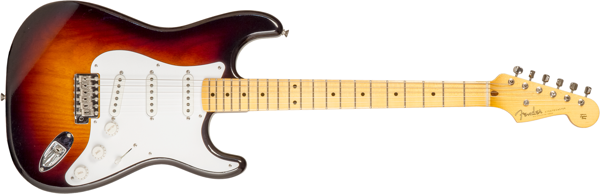 Fender Custom Shop Strat 1954 70th Anniv. 3s Trem Mn #xn4356 - Closet Classic Wide Fade 2-color Sunburst - Str shape electric guitar - Main picture