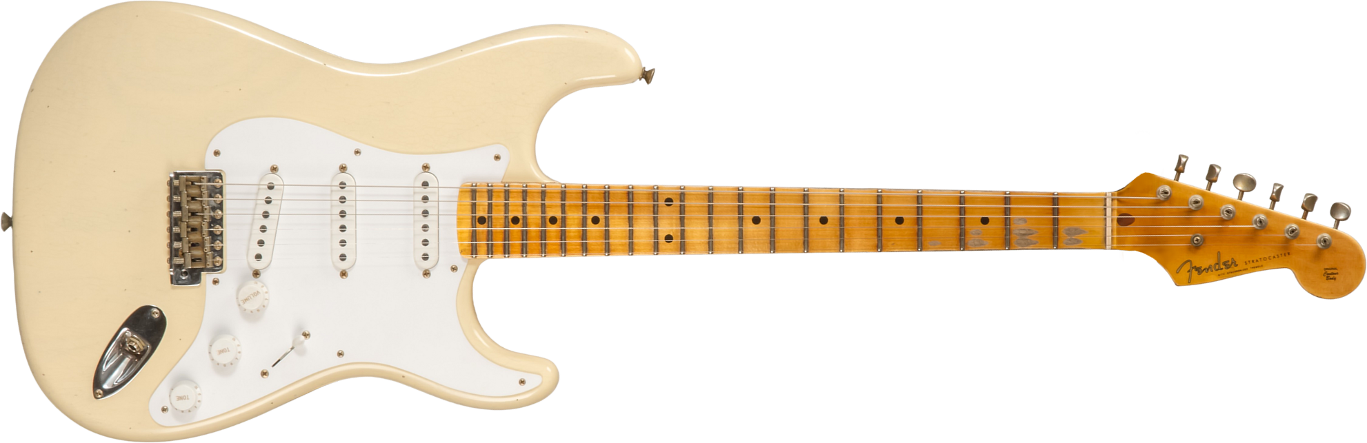 Fender Custom Shop Strat 1954 70th Anniv. 3s Trem Mn #xn4409 - Journeyman Relic Vintage Blonde - Str shape electric guitar - Main picture