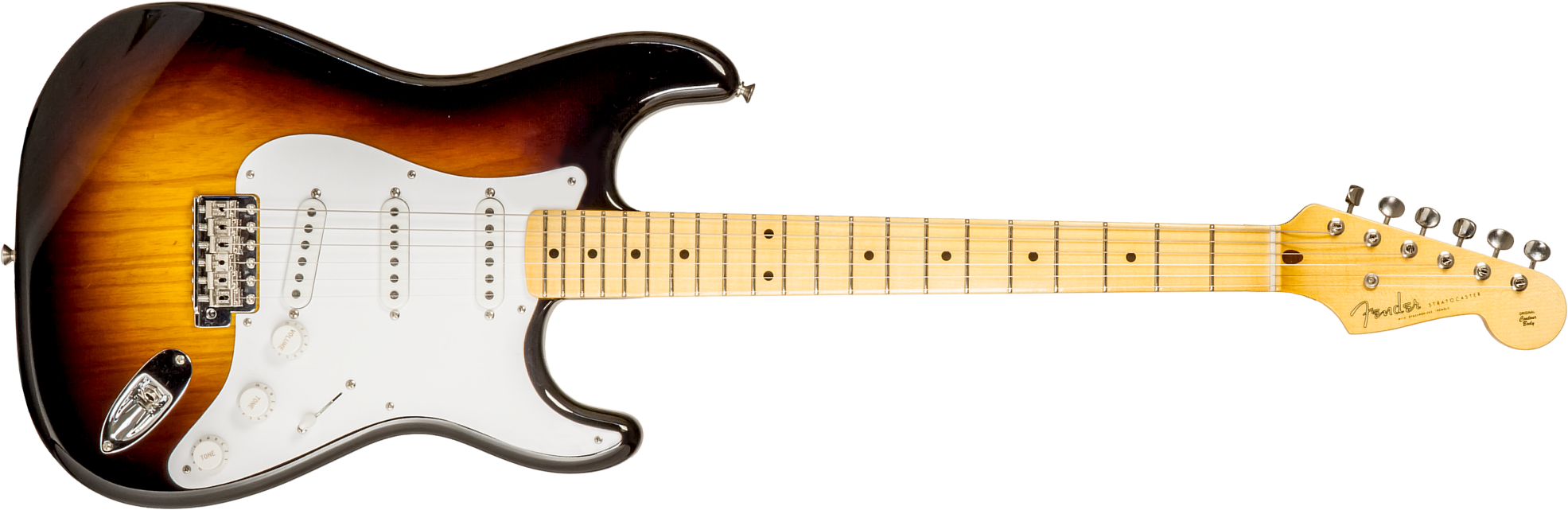 Fender Custom Shop Strat 1954 70th Anniv. 3s Trem Mn #xn4597 - Time Capsule Wide Fade 2-color Sunburst - Str shape electric guitar - Main picture