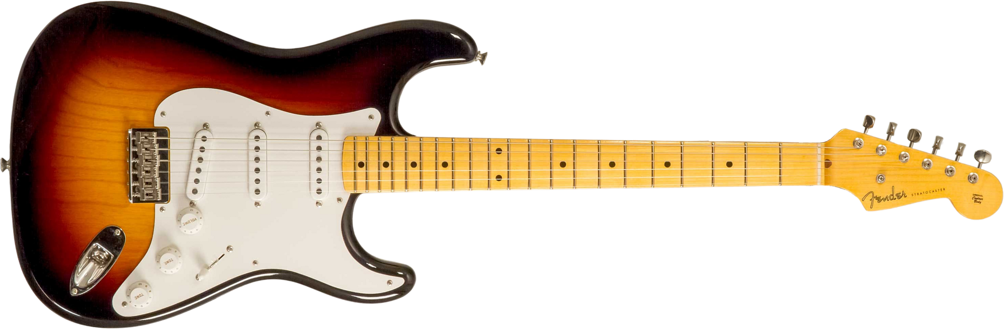Fender Custom Shop Strat 1955 Vintage Custom Hardtail 3s Ht Mn #r142055 - Time Capsule 2-color Sunburst - Str shape electric guitar - Main picture