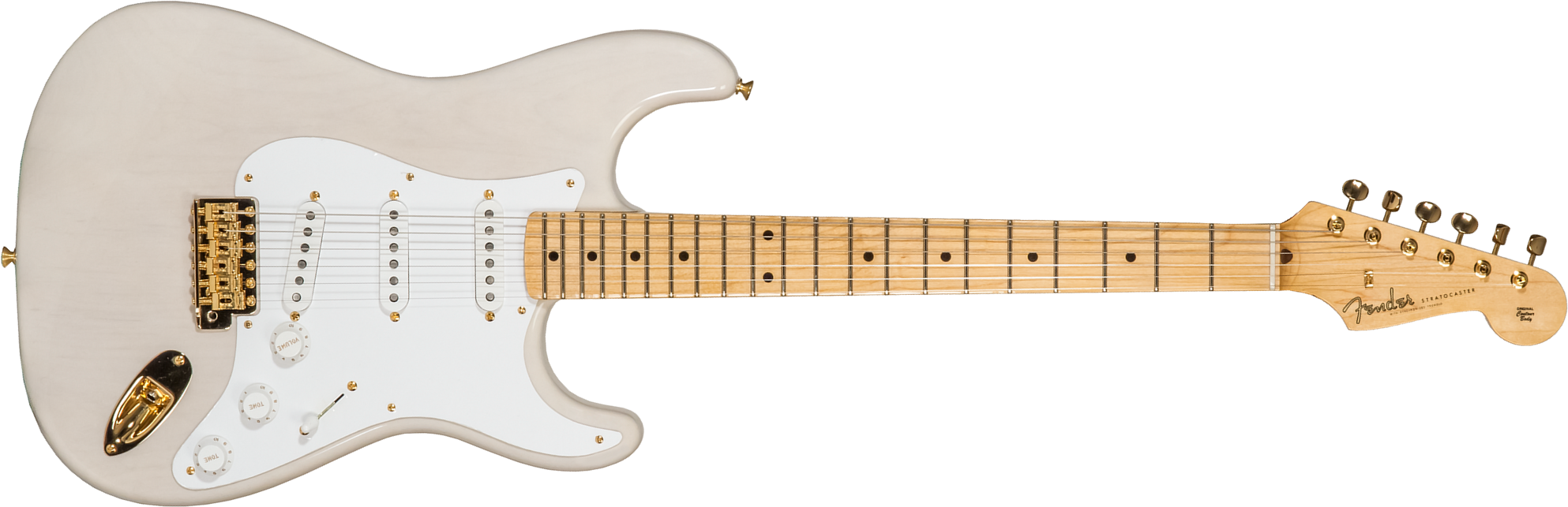 Fender Custom Shop Strat 1957 3s Trem Mn #r125475 - Nos White Blonde - Str shape electric guitar - Main picture