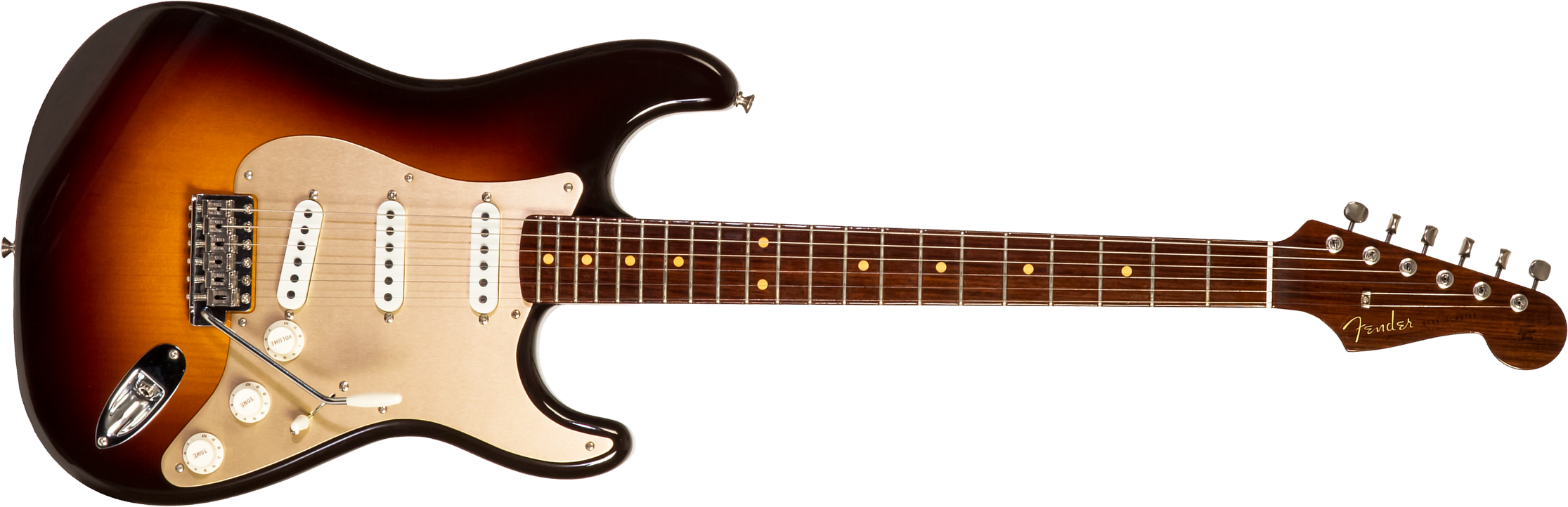 Fender Custom Shop Strat 1957 3s Trem Rw #cz548509 - Closet Classic 2-color Sunburst - Tel shape electric guitar - Main picture