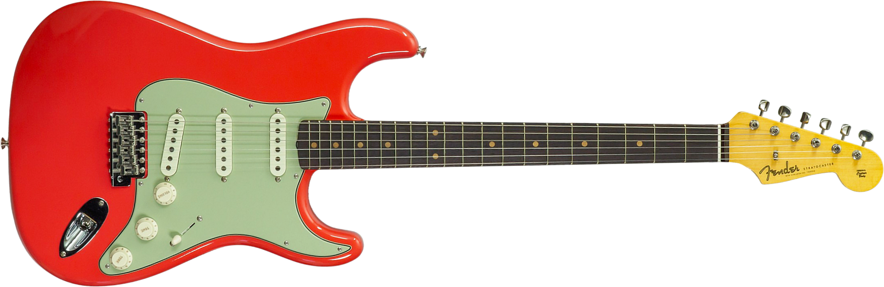 Fender Custom Shop Strat 1959 Vintage Custom 3s Trem Rw #r147785 - Time Capsule Fiesta Red - Str shape electric guitar - Main picture