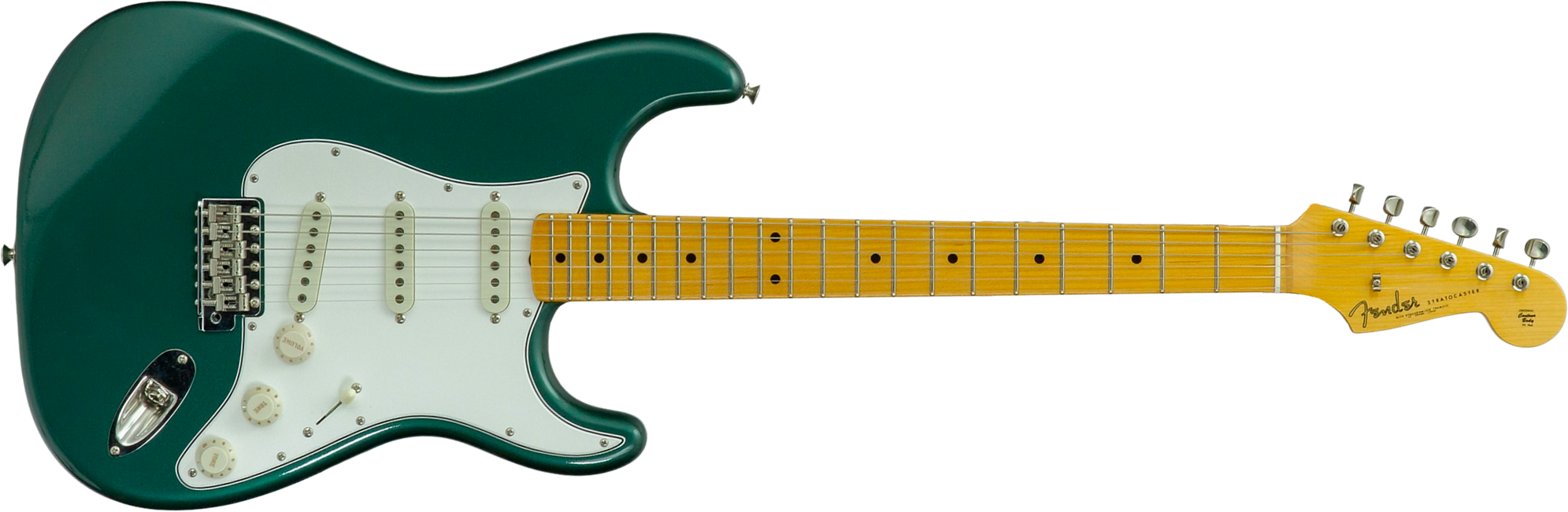 Fender Custom Shop Strat 1962 Vintage Custom 3s Trem Mn #r146869 - Time Capsule Sherwood Green Metallic - Str shape electric guitar - Main picture