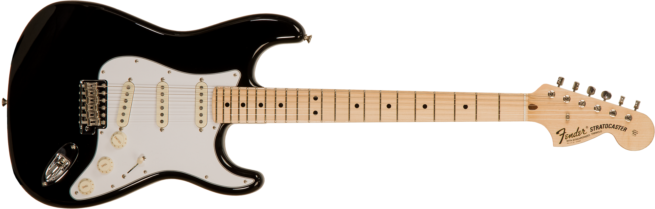 Fender Custom Shop Strat 1969 3s Trem Mn #r123423 - Nos Black - Str shape electric guitar - Main picture
