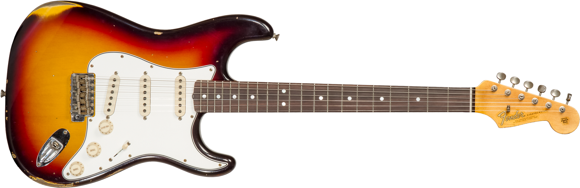 Fender Custom Shop Strat Late 1964 3s Trem Rw #cz569756 - Relic Target 3-color Sunburst - Str shape electric guitar - Main picture