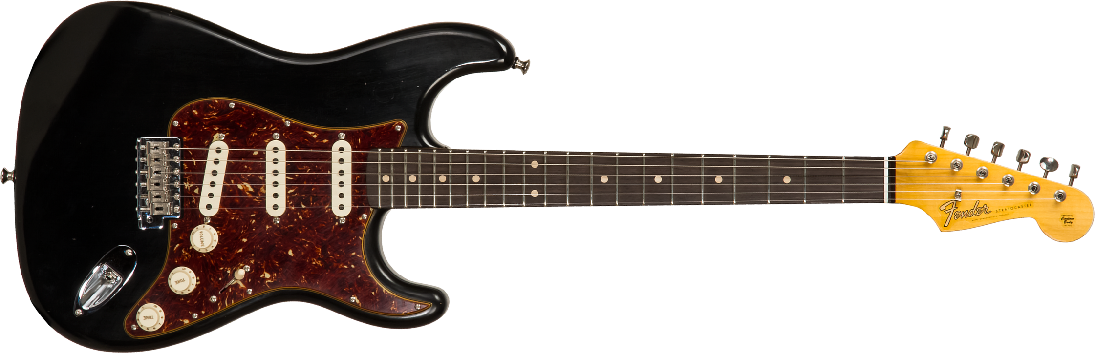 Fender Custom Shop Strat Postmodern 3s Trem Rw #xn13616 - Journeyman Relic Aged Black - Str shape electric guitar - Main picture
