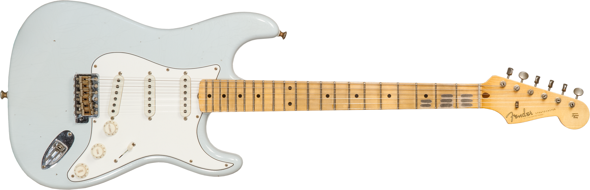 Fender Custom Shop Strat Tomatillo Special 3s Trem Mn #cz571194 - Journeyman Relic Aged Sonic Blue - Str shape electric guitar - Main picture