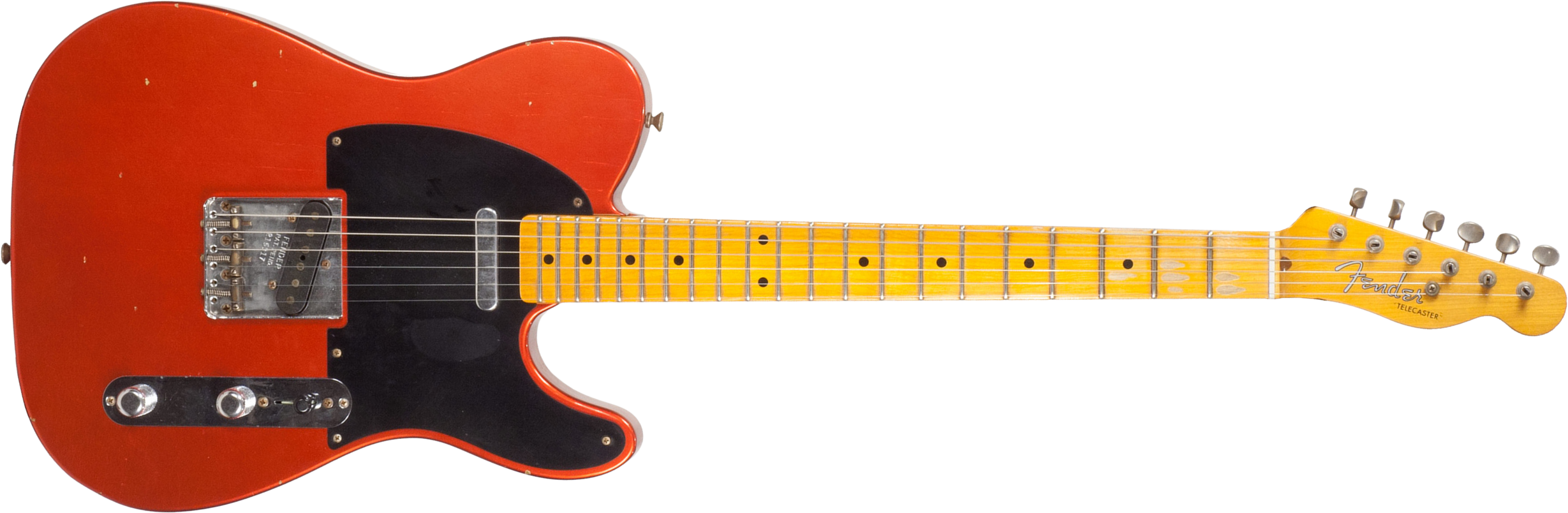 Fender Custom Shop Tele 1952 2s Ht Mn #r16317 - Journeyman Relic Melon Candy - Tel shape electric guitar - Main picture