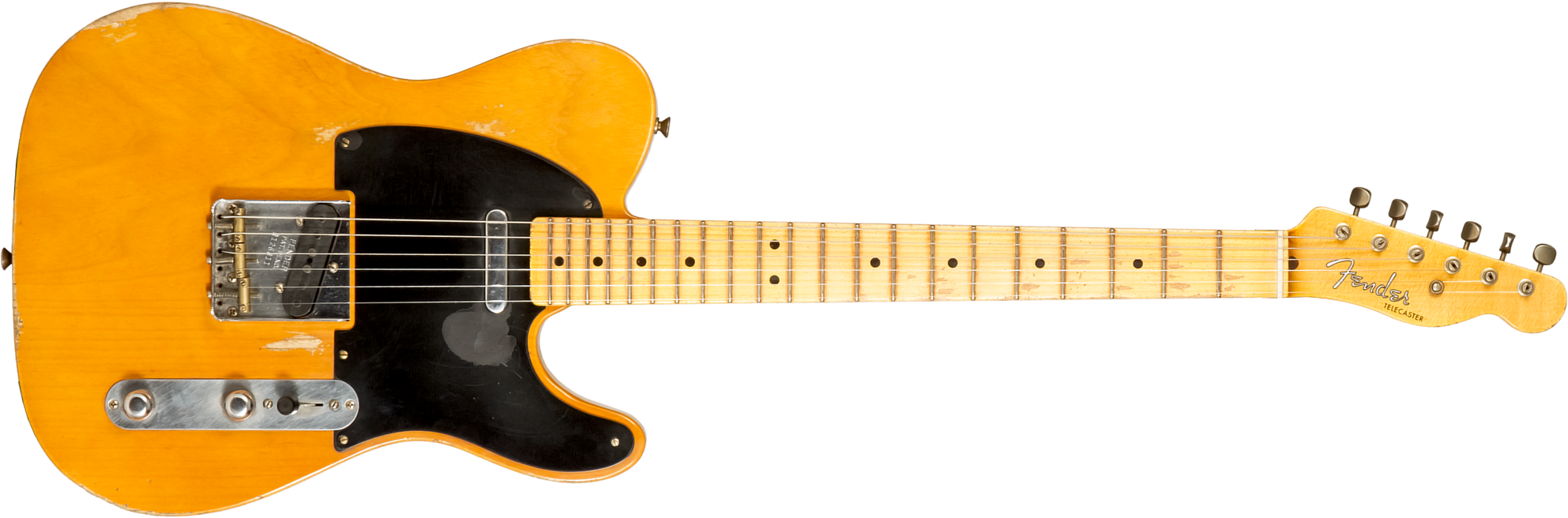 Fender Custom Shop Tele 1952 Masterbuilt A.hicks 2s Ht Mn #r126811 - Relic Smoked Butterscotch Blonde - Tel shape electric guitar - Main picture