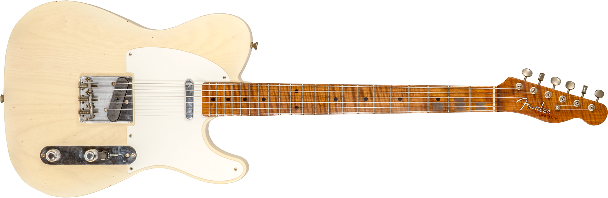Fender Custom Shop Tele 1955 2s Ht Mn #cz573416 - Journeyman Relic Nocaster Blonde - Tel shape electric guitar - Main picture