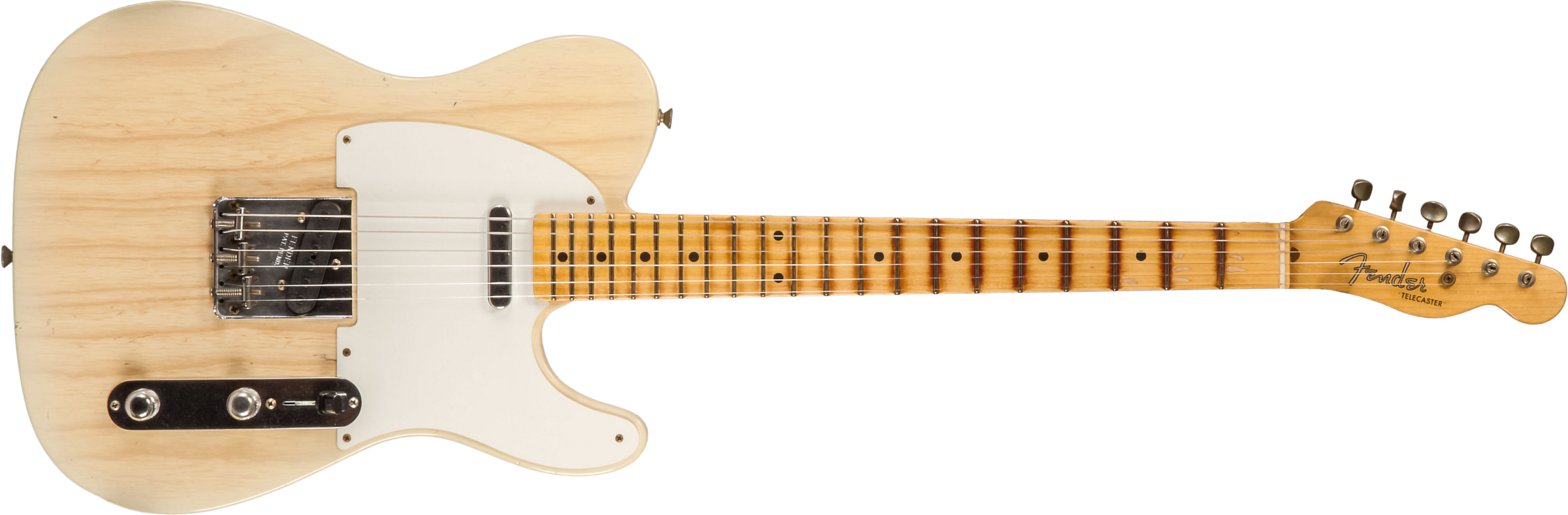 Fender Custom Shop Tele 1955 2s Ht Mn #cz580065 - Journeyman Relic Natural Blonde - Str shape electric guitar - Main picture