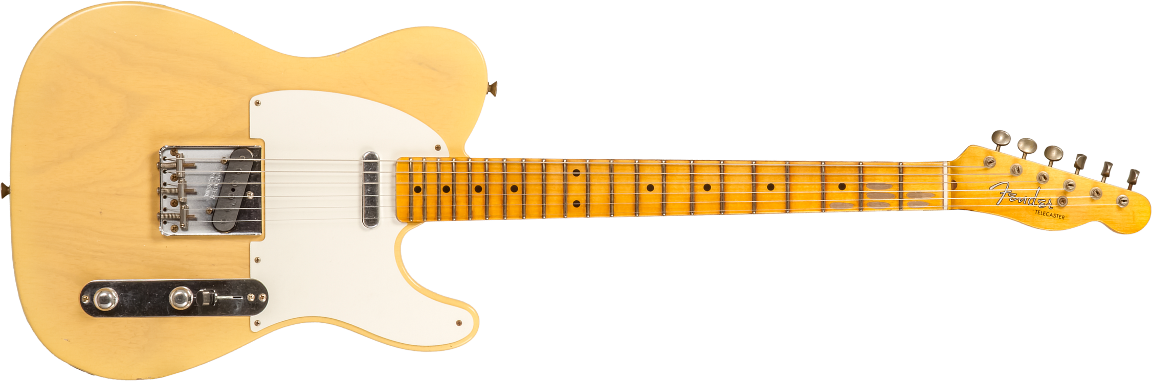Fender Custom Shop Tele 1955 Ltd 2s Ht Mn #cz579629 - Journeyman Relic Natural Blonde - Tel shape electric guitar - Main picture
