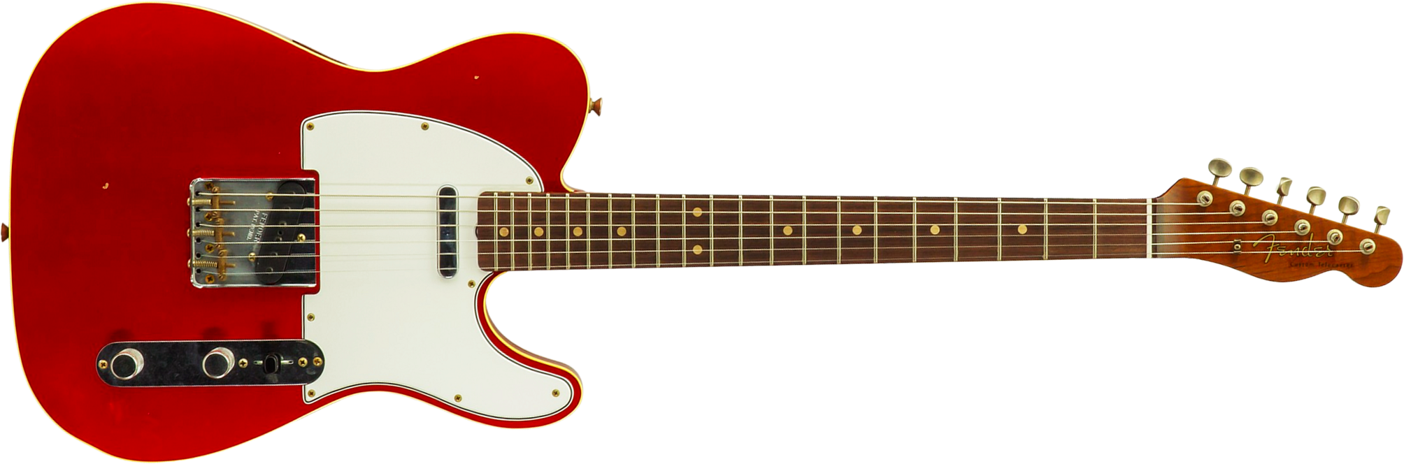 Fender Custom Shop Tele 1959 Vintage Custom 2s Ht Rw #r147953 - Journeyman Relic Candy Apple Red - Tel shape electric guitar - Main picture