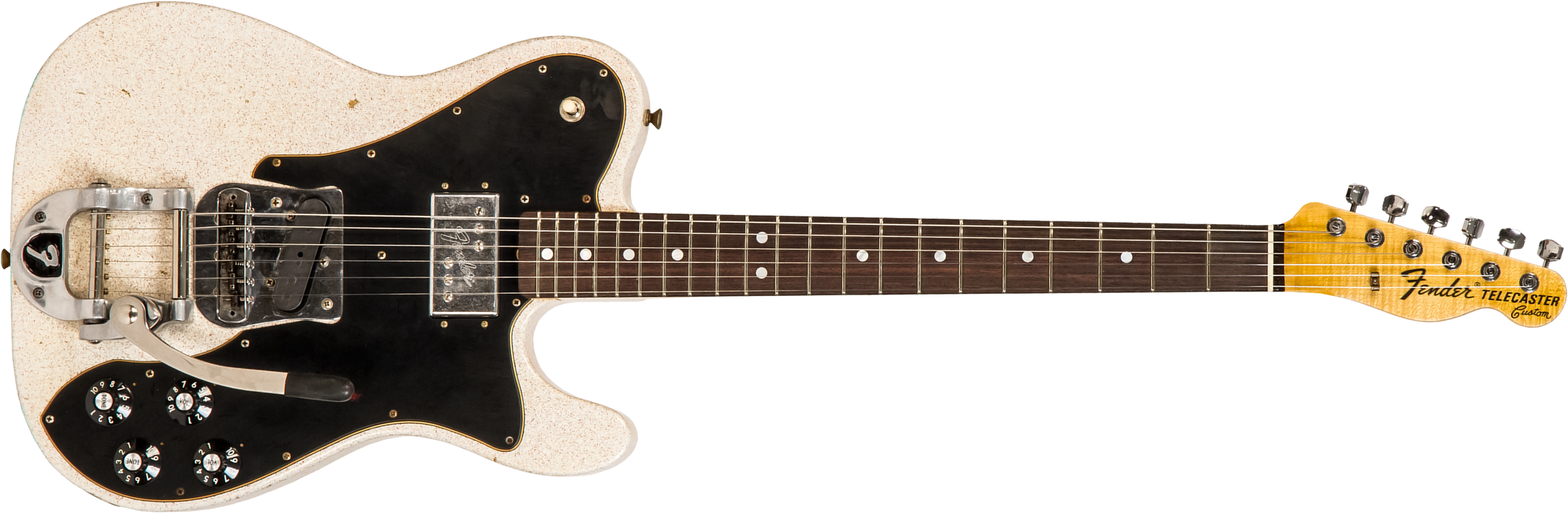 Fender Custom Shop Tele Custom '70s Sh Trem Bigsby Rw #cz548336 - Journeyman Relic Autumn Shimmer - Tel shape electric guitar - Main picture