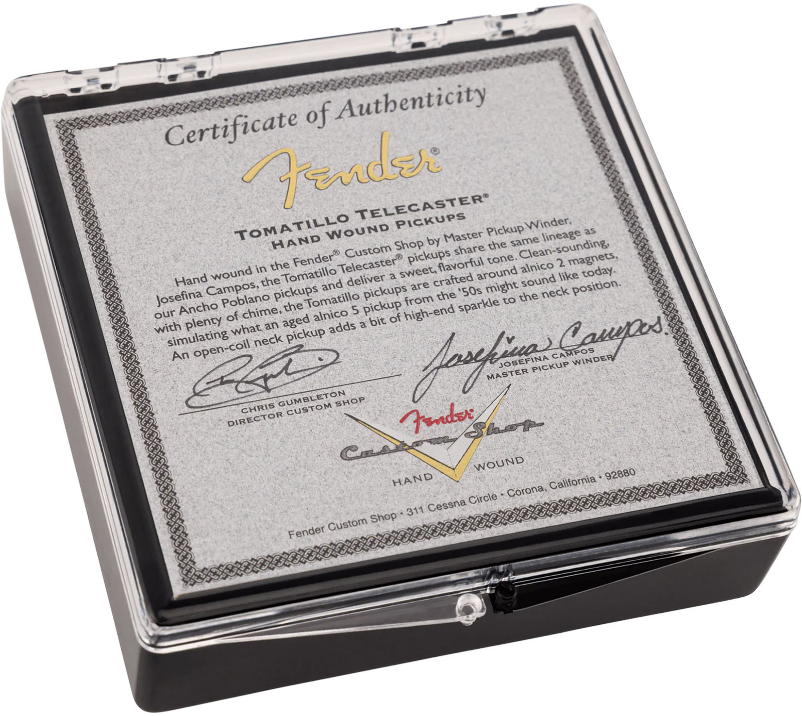 Fender Custom Shop Tele Tomatillo Josefina Hand Wound Pickup Set - Electric guitar pickup - Main picture