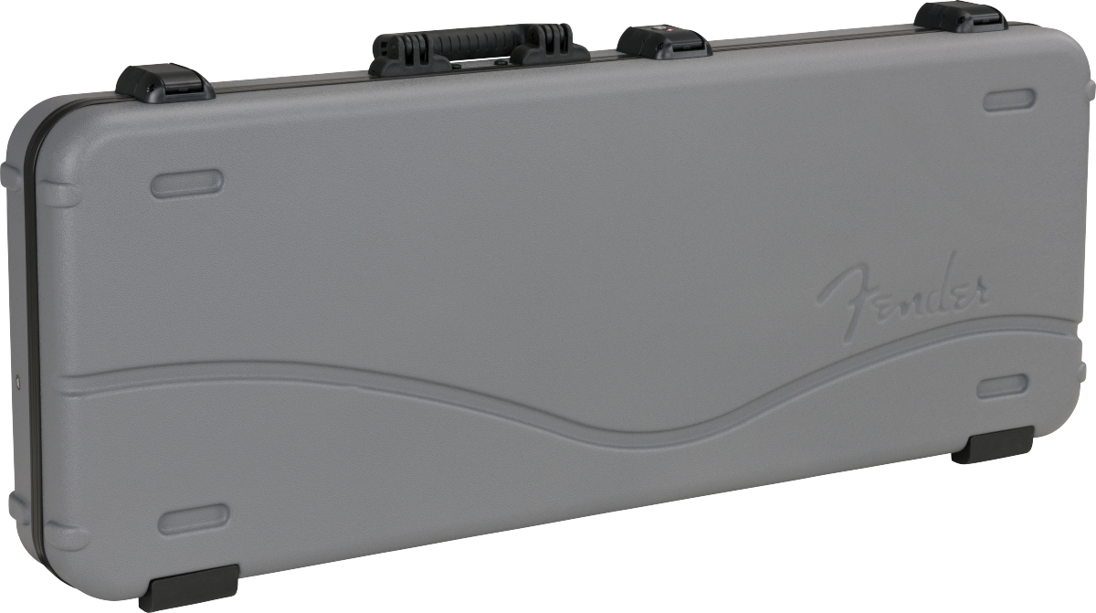 Fender Deluxe Molded Strat/tele Electric Guitar Case Abs Silver/blue - Electric guitar case - Main picture