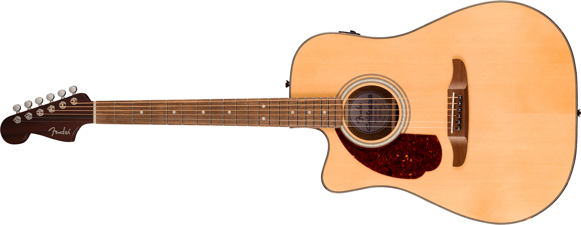 Fender Deluxe Redondo Ce Lh California Gaucher Dreadnought Cw Epicea Acajou Noy - Natural - Folk guitar - Main picture