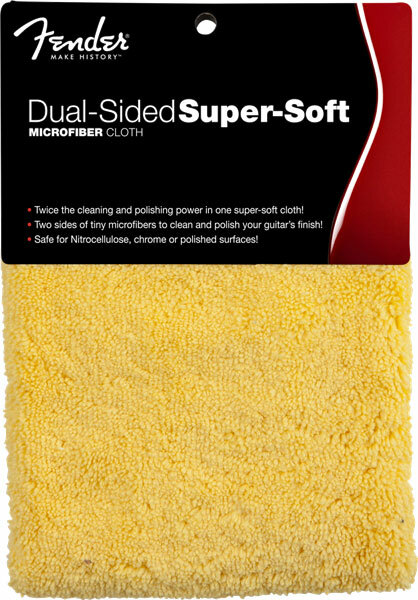 Fender Dual-sided Super-soft Microfiber Cloth Chiffon Microfibre Double Face - Polishing cloth - Main picture