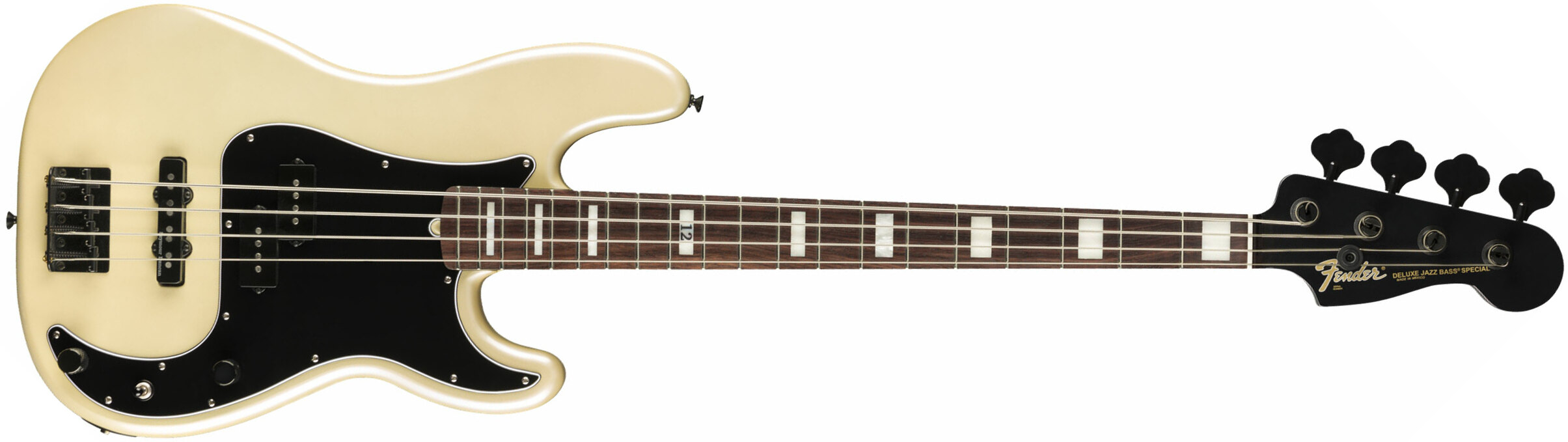 Fender Duff Mckagan Precision Bass Deluxe Signature Rw - White Pearl - Solid body electric bass - Main picture