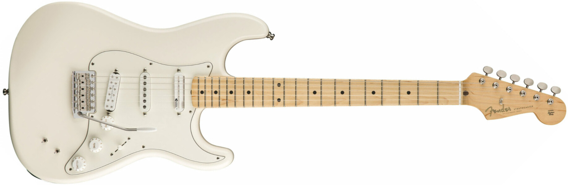 Fender Eob Strat Sustainer Signature Mex Hss Trem Mn - Olympic White - Str shape electric guitar - Main picture