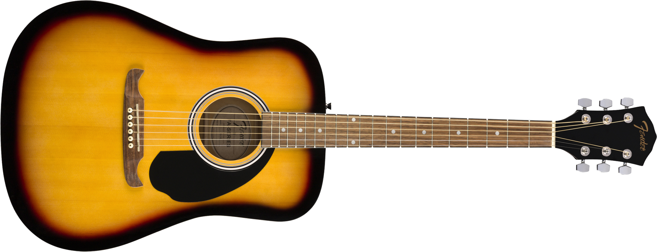 Fender Fa-125 Dreadnought 2020 Epicea Acajou Wal - Sunburst - Acoustic guitar & electro - Main picture