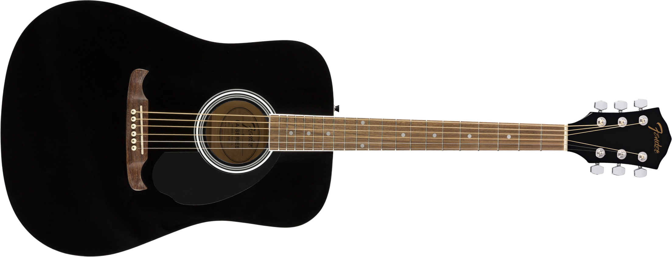 Fender Fa-125 Dreadnought 2020 Epicea Acajou Wal - Black - Acoustic guitar & electro - Main picture