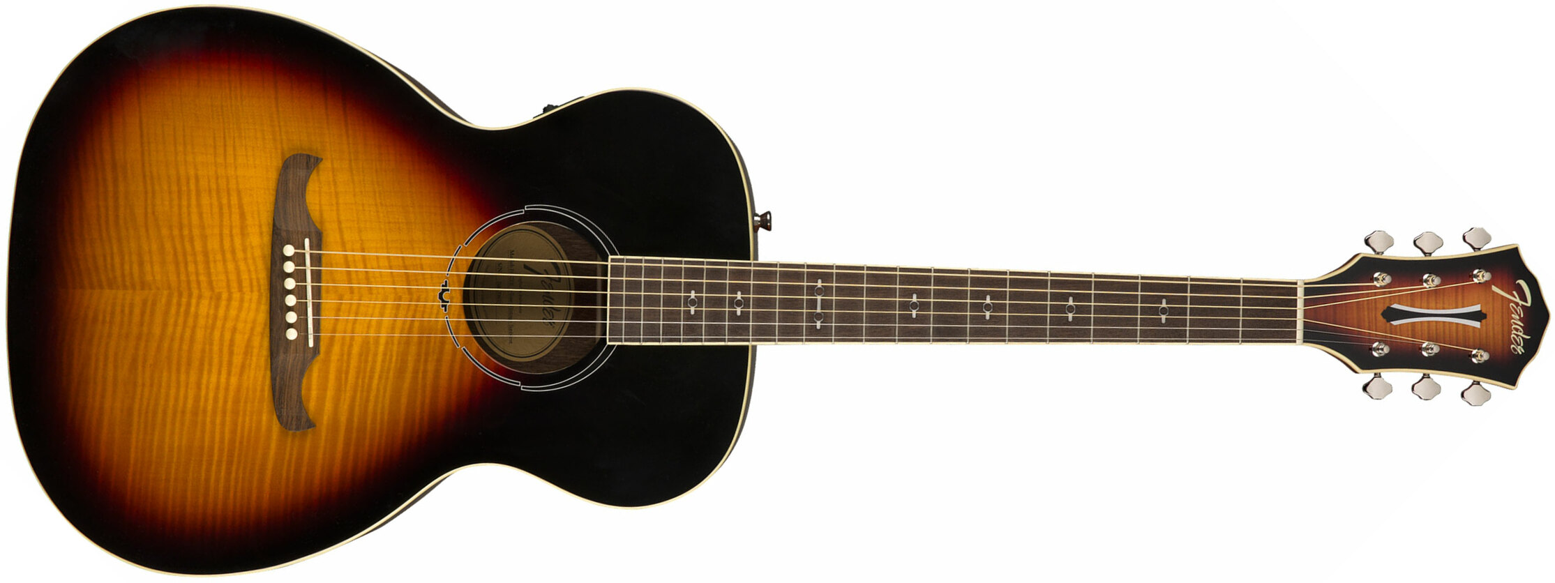 Fender Fa-235e Alternative Concert Erable Acajou Lau - 3-color Sunburst - Electro acoustic guitar - Main picture