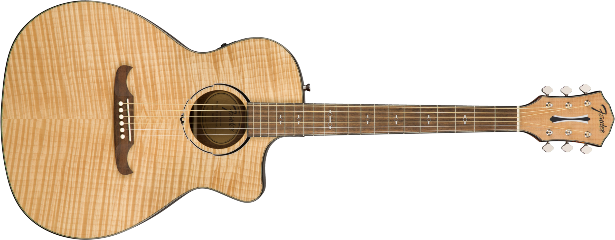 Fender Fa-345ce Alternative Auditorium Cw Erable Lacewood Lau - Natural - Electro acoustic guitar - Main picture