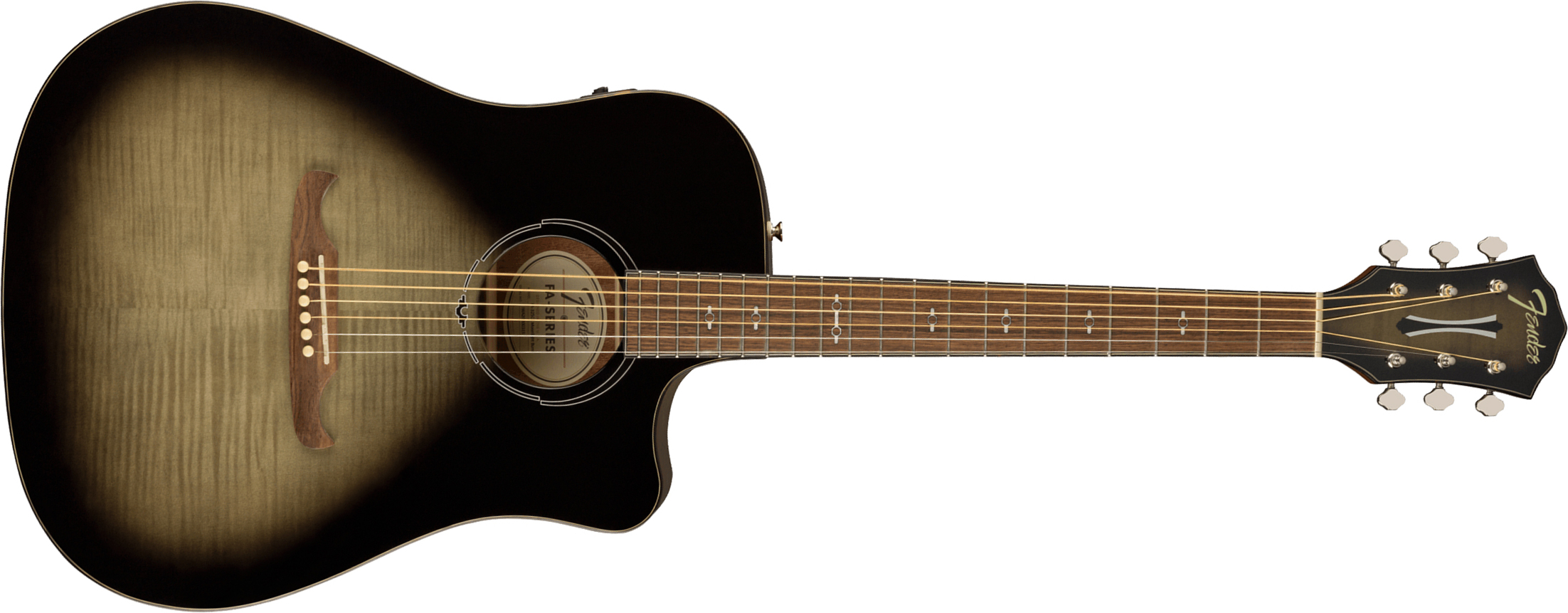 Fender Fa325ce Ltd Dreadnought Cw Erable Lacewood Lau - Moonlight Burst - Electro acoustic guitar - Main picture