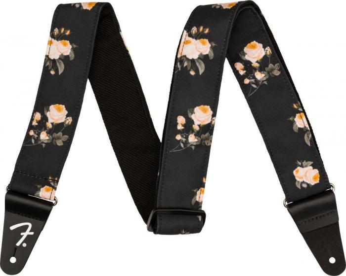 Guitar strap Fender Floral 2-inches Guitar Strap - Black