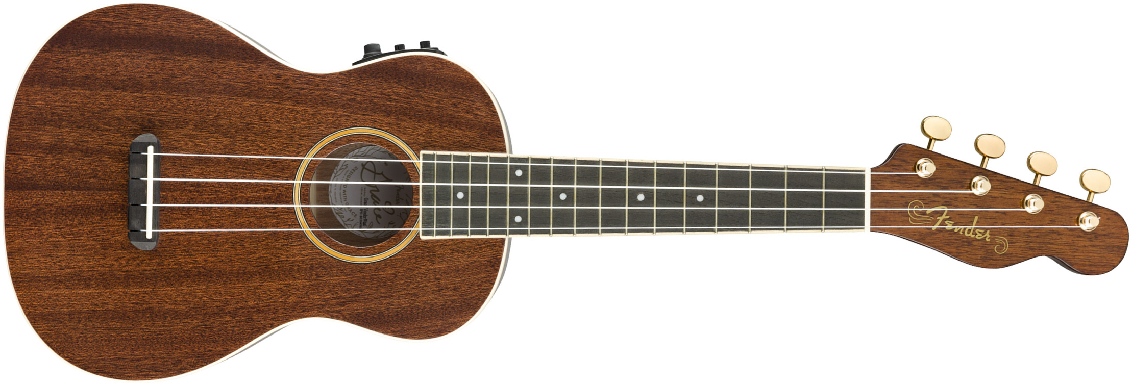 Fender Grace Vanderwaal Concert Uke Signature Tout Sapele Wal - Natural - Ukulele - Main picture