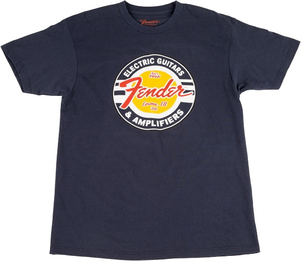 Fender Classic Circle Logo Navy Xl - T-shirt - Main picture